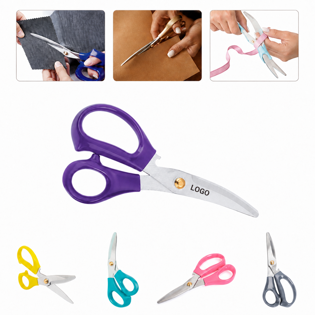 Stainless Steel Kitchen & BBQ Scissors with ABS Non-Slip Handle