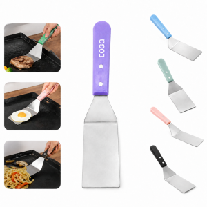 Wood Handle Stainless Steel Square Head Cooking Shovel Spatula