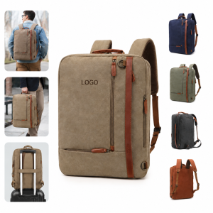 Convertible Canvas 17-Inch Laptop Messenger Shoulder Bag