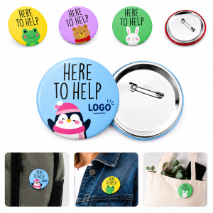 Round Cello Custom Button Pin